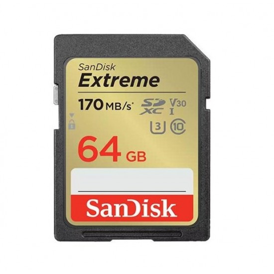 SanDisk 64GB Extreme UHS-I SDXC Memory Card (Class 10)