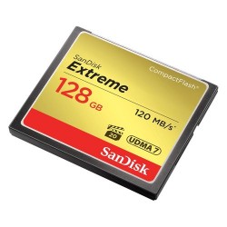 SanDisk 128GB Extreme Compact Flash 120mb/s Memory Card