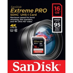 SanDisk 16GB Extreme PRO UHS-I SDHC Memory Card (Class 10) SanDisk 16GB Extreme PRO UHS-I SDHC Memory Card (Class 10)
