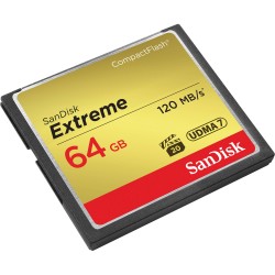 SanDisk 64GB Extreme Compact Flash CF Card 120mb/s - Memory Card