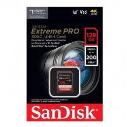 SanDisk 128GB Extreme PRO UHS-I SDXC Memory Card (Class 10) SanDisk 128GB Extreme PRO UHS-I SDXC Memory Card (Class 10)