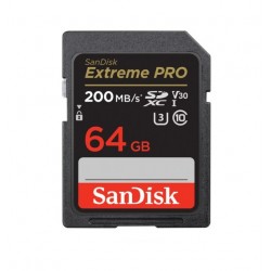 SanDisk 64GB Extreme PRO (200MB/s) UHS-I SDXC Memory Card (Class 10) SanDisk 64GB Extreme PRO (200MB/s) UHS-I SDXC Memory Card (Class 10)