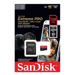 SanDisk 128GB Extreme Pro (200MB/S) Micro SDXC Card SanDisk 128GB Extreme Pro (200MB/S) Micro SDXC Card