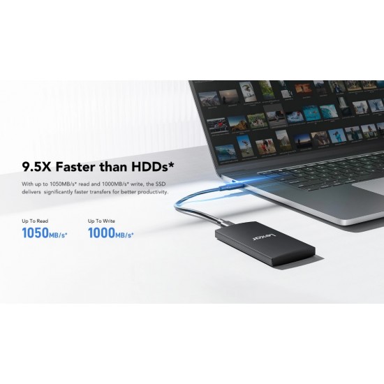 Lexar 1TB SL300 USB 3.2 Gen 2 Portable SSD (1050 MB/s) Lexar 1TB SL300 USB 3.2 Gen 2 Portable SSD (1050 MB/s)