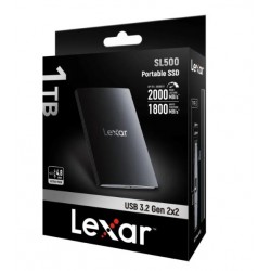 Lexar 1TB SL500 USB 3.2 Gen 2x2 Portable SSD (2000 MB/s)