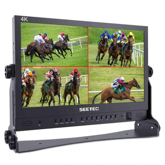 FEELWORLD ATEM156 15.6 Inch Live Streaming Broadcast Director Monitor for ATEM Mini Video Switcher Mixer Pro Studio Television Production with 4 HDMI Input Output Quad Split Display Atem FEELWORLD ATEM156 15.6 Inch Live Streaming Broadcast Director Monitor for ATEM Mini Video Switcher Mixer Pro Studio Television Production with 4 HDMI Input Output Quad Split Display Atem