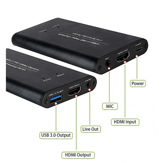 HCA12 USB 3.0 HDMI Video Capture Card with Six Ports