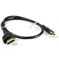 50CM Mini HDMI to HDMI Cable 50CM Mini HDMI to HDMI Cable