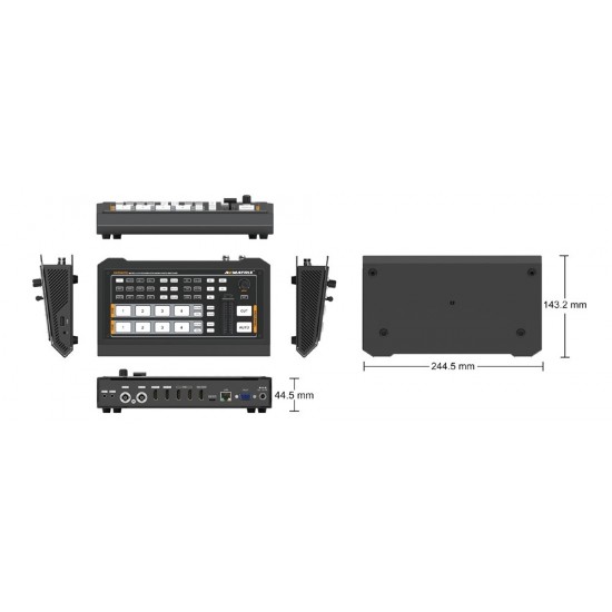 AVMATRIX HVS0403U Micro 4 Channel HDMI & SDI Video Switcher