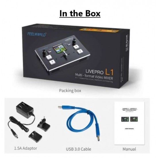 FeelWorld Live Pro L1 4 x HDMI Input & USB Live Streaming Video Switcher