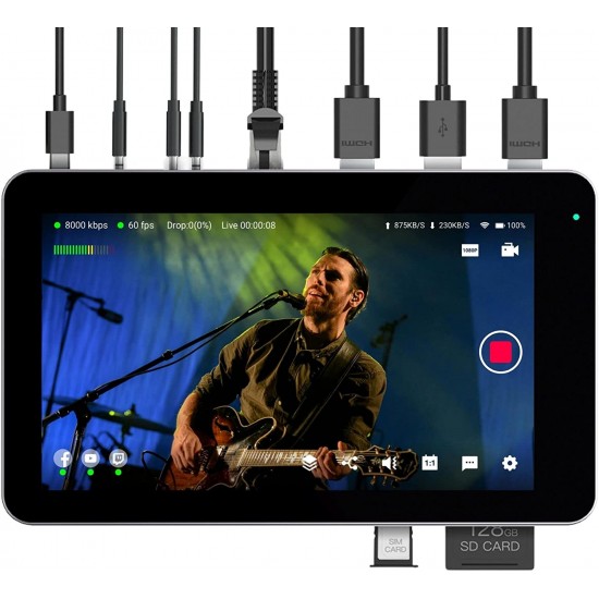 YoloLiv YoloBox Mini Ultra-Portable Live Streaming Encoder, Switcher, Monitor, Capture Card and Recorder