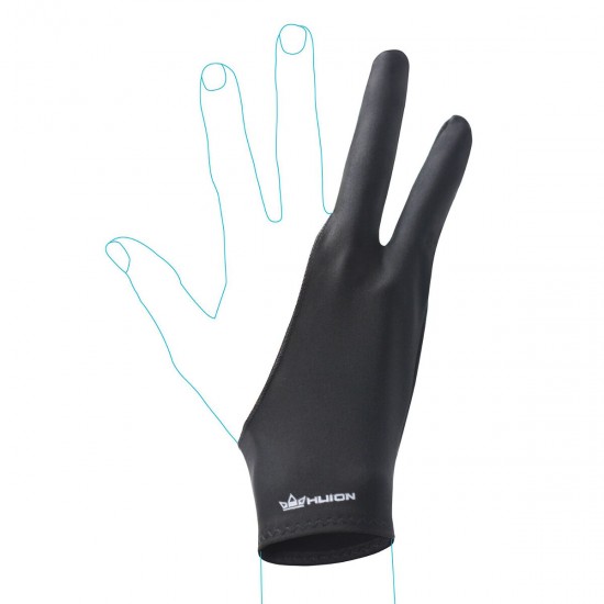 HUION Anti-Fouling Tablet Glove for Artists with Drawing Tablets (In Multiple Sizes - Black) HUION Anti-Fouling Tablet Glove for Artists with Drawing Tablets (In Multiple Sizes - Black)