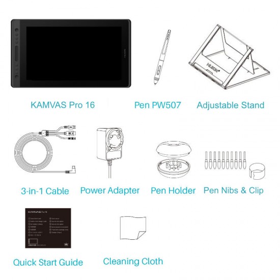 HUION GT-156 KAMVAS Pro 16 Pen Display