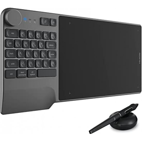 Huion Inspiroy Keydial KD200 Graphics Drawing Tablet with Bluetooth 5.0 Huion Inspiroy Keydial KD200 Graphics Drawing Tablet with Bluetooth 5.0