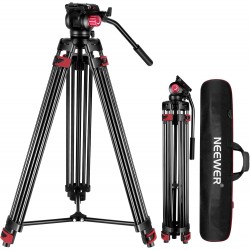 Neewer 2M Heavy Duty Aluminum Alloy Camera Tripod Stand Fluid Drag Head 8KG