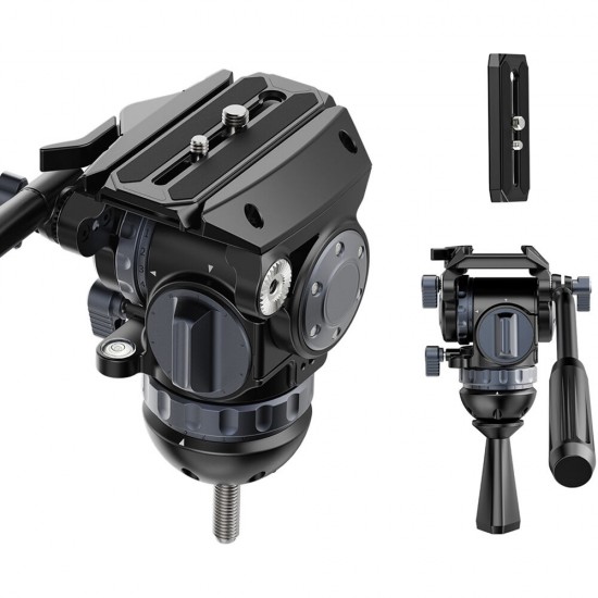 Ulanzi T047 VideoFast Carbon Fiber Heavy-Duty Tripod with T045 Fluid Head