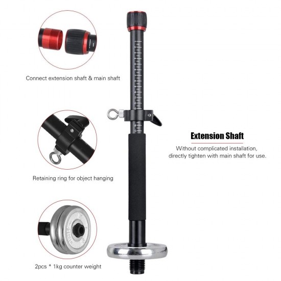 KINGJOY VM-301A Aluminum Alloy Camera Jib Crane with Locking Panning Head
