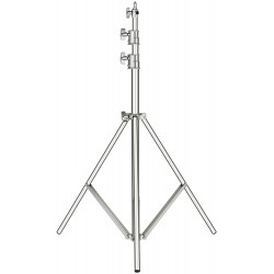 2.6m Heavy Duty Stainless Steel Spring Cushioned Light Stand 2.6m Heavy Duty Stainless Steel Spring Cushioned Light Stand