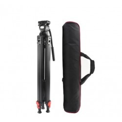 FVT-660 71 Inch Heavy Duty Professional Camera Tripod with 360 Degree Fluid Head