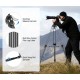 Neewer LL55 78 Carbon Fiber One Step Video Tripod with Dynamic Fluid Head