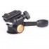 QZSD Q08 Videography Tripod Pan and Tilt Head with Quick Release Plate and Rocker Arm