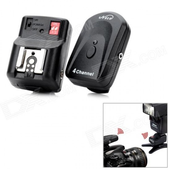 NiceFoto OTT-04GY 4 Channels Wireless Radio Flash Trigger