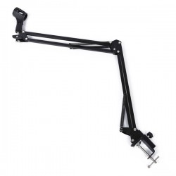 Adjustable Studio Microphone Suspension Scissor Arm Stand (Black) Adjustable Studio Microphone Suspension Scissor Arm Stand (Black)