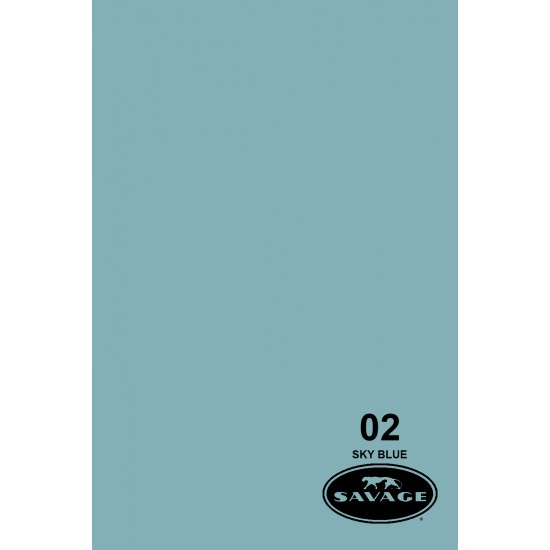 Savage Widetone Seamless Background Paper (#02 Sky Blue)