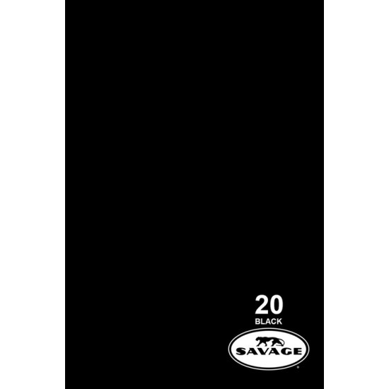 Savage Widetone Seamless Background Paper (#20 Black) Savage Widetone Seamless Background Paper (#20 Black)