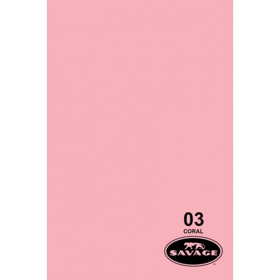 Savage Widetone Seamless Background Paper (#03 Coral) Savage Widetone Seamless Background Paper (#03 Coral)