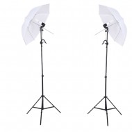 E27 Lighting With Stand and Umbrella (2 Set Kit) E27 Lighting With Stand and Umbrella (2 Set Kit)