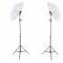 E27 Lighting With Stand and Umbrella (2 Set Kit)