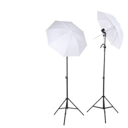 E27 Lighting With Stand and Umbrella (2 Set Kit) E27 Lighting With Stand and Umbrella (2 Set Kit)