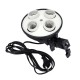 E27 4 in 1 Light Socket with Light Stand Swivel Mount & Umbrella Holder for Photography Lighting