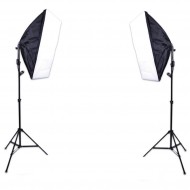 E27 Lighting With Stand and Softbox (2 Set Kit) E27 Lighting With Stand and Softbox (2 Set Kit)