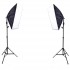 E27 Lighting With Stand and Softbox (2 Set Kit)