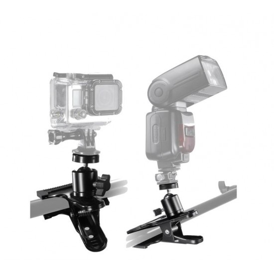 Heavy Duty Metal Camera Clip Clamp Grip with Spigot/Ball Head