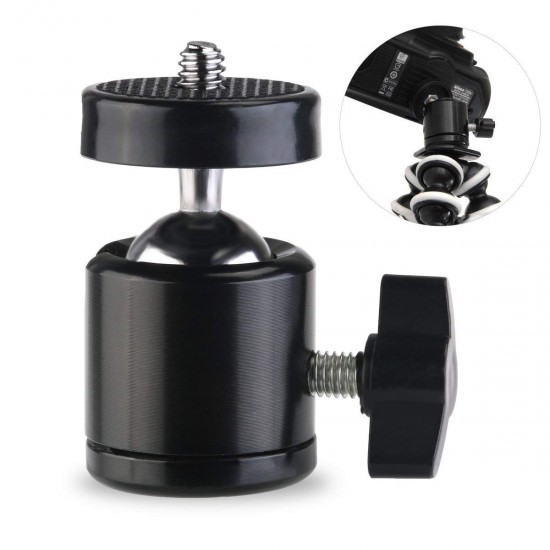 Mini 360 Degree Swivel Ball Head for Tripods with 1/4" Screw Thread