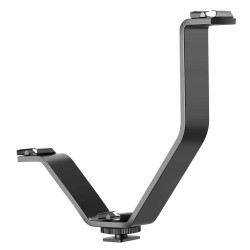 V-Shape Triple 3 Universal Cold Shoe Hot Shoe Mount Bracket