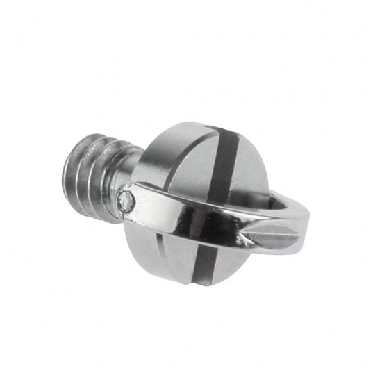 Stainless Steel 1/4" D-Ring Mounting Screw for Camera, Tripod and Monopod Quick Release Plate