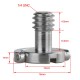 Stainless Steel 1/4" D-Ring Mounting Screw for Camera, Tripod and Monopod Quick Release Plate