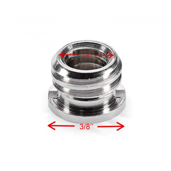 Standard 1/4" Female to 3/8" Male Screw Adapter