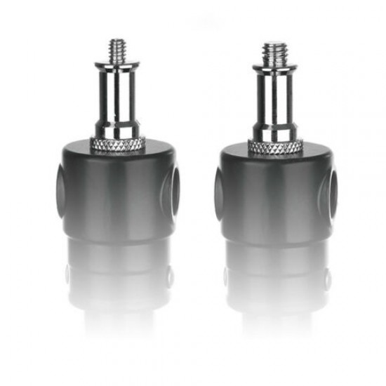 1/4" male to 3/8" male Light Stand Spigot Adapter