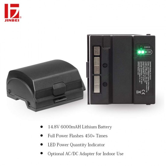 Jinbei Replacement Battery for HD610 6000mAh