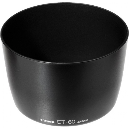 Canon ET-60 Lens Hood For Canon EF 75-300mm f/4-5.6 III USM & Canon EF-S 55-250mm f/4-5.6 IS II Lenses 