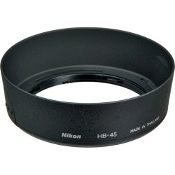 Nikon HB-45 Snap-On Lens Hood for Nikon ED 18-55mm F3.5-5.6G and Nikon 18-55mm f/3.5-5.6G ED II Nikon HB-45 Snap-On Lens Hood for Nikon ED 18-55mm F3.5-5.6G and Nikon 18-55mm f/3.5-5.6G ED II