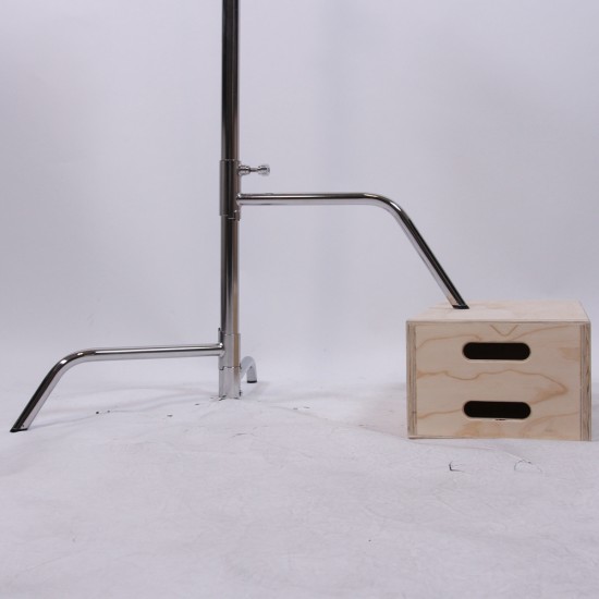 Jinbei CK-3 Heavy Duty Stainless Steel Studio C Stand with Grip Heads
