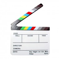 Colored Acrylic Slate ClapperBoard  Colored Acrylic Slate ClapperBoard