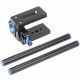 Neewer Universal Aluminum 15mm Rail Rod Support System High Riser DSLR Camera Mount 