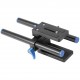 Neewer Universal Aluminum 15mm Rail Rod Support System High Riser DSLR Camera Mount 